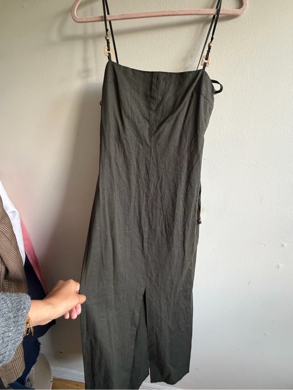 Women’s ivy Spaghetti-Strap linen dress - Picture 2 of 4